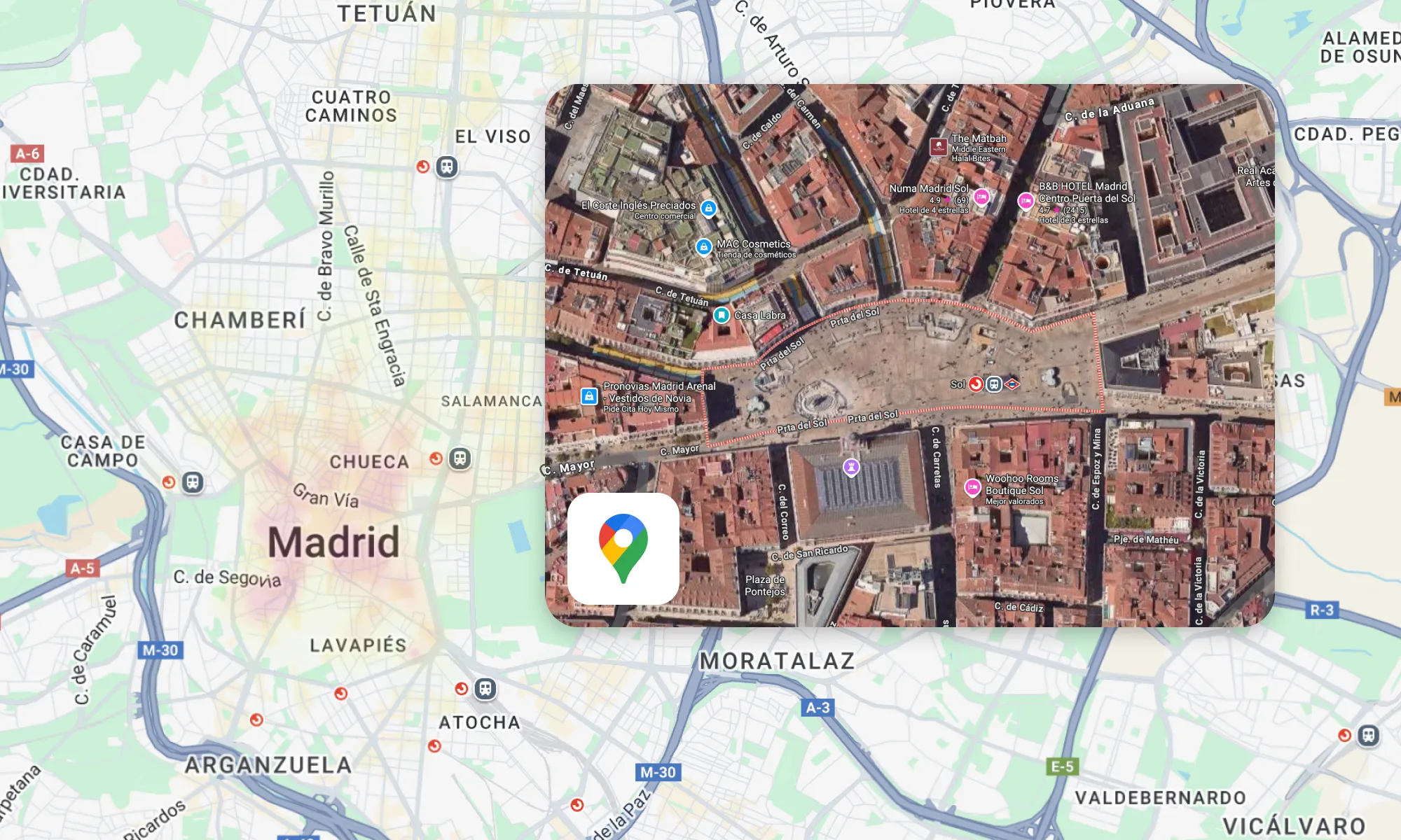 Fragmented experience and external dependency (Google Maps)
